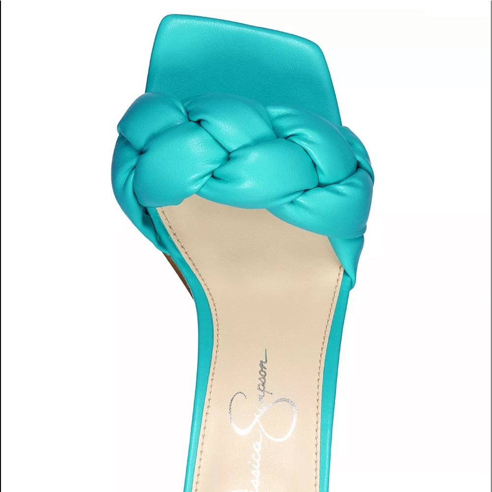 New Jessica Simpson Sassia High Heel Slide in Aqua - Picture 4 of 16